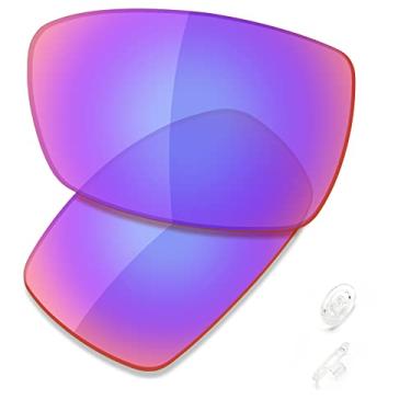 Imagem de SAUCER Lentes de reposição premium e protetores de nariz para óculos de sol Oakley Spike High Defense - Shield G30 polarizado