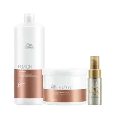 Imagem de Wella Fusion Sh 1000ml + Masc 500ml + Oleo Light 30ml - Wella profissi