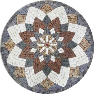 Imagem de Mandala Indiana Piso Mosaico árabe Tamanho 90cm
