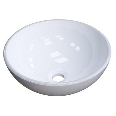 Imagem de Cuba Pia De Apoio Para Banheiro Redonda Bowl 35 C08 Branco - Mpozenato