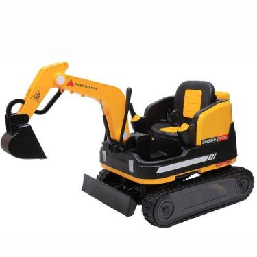 Imagem de Carro Elétrico Escavadeira Infantil 12V com Controle Remoto - Mimo Sty