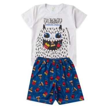 Imagem de Pijama Infantil Masculino Verão Yummy - Hey Kids - Branco - HeyKids, B