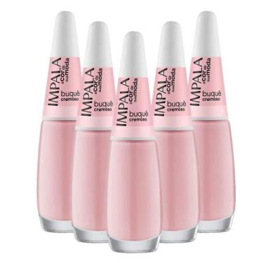 Imagem de Kit 5 Esmaltes Coleção A Cor da Sua Moda Cor Buquê Impala