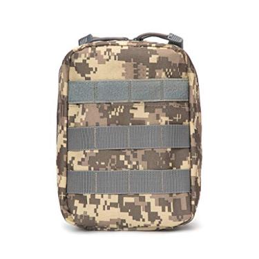 Imagem de Jipemtra Bolsa tática de primeiros socorros MOLLE EMT IFAK Bolsa de primeiros socorros para emergências médicas bolsa militar tática pequena bolsa militar para caminhadas ao ar livre acampamento (ACU)