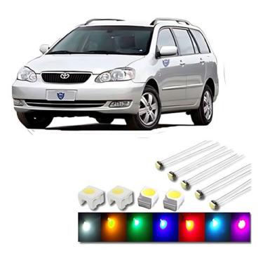 Imagem de 26 Lampadas Comando De Ar Corolla Fielder Xei Xli Completo - Lumi, Azu