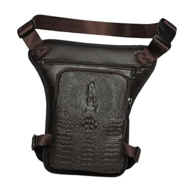 Imagem de kowaku Bolsa de perna rebatível para motocicleta, mochila transversal, pochete de cintura, pochete de cintura para pescador, campista, ciclismo esportivo, Style D