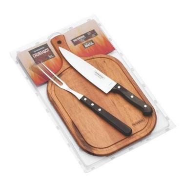 Imagem de Jogo Para Churrasco Inox 3 Pçs Polywood - Tramontina 
