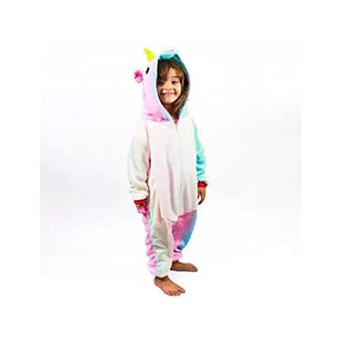 Imagem de Macacão Infantil Kigurumi Unicórnio 7 a 8 Anos Zona criativa