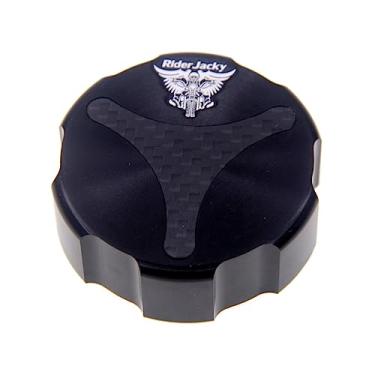 Imagem de Riderjacky Para BMW R1200C 1996-2005, R 1200C Indep.2001-2004, R1200CL 2002-2005, R1200GS 2003-2013, R1200 GS Adventure 2005-2014 CNC Reservação de fluido de freio traseiro de motocicleta voir tampa tampa tampa