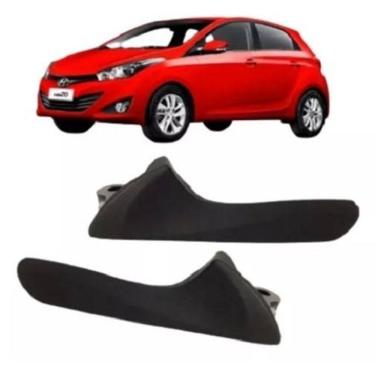 Imagem de Par Puxador Maçaneta Interna Preta Hb20 2012 13 14 15 A 2020