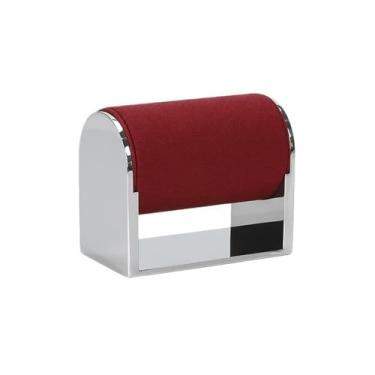 Imagem de Suporte de joias de alta qualidade expositor de joias pulseira relógio prateleira de colocação de joias suporte de exibição rack de armazenamento de joias organizador de joias (vermelho)