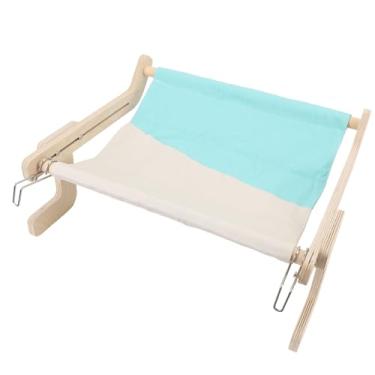 Imagem de Zhjvihx Seate da Cama de Gato da Janela, Elegante e Elegante Janela de Gato Perch um Espaço Respirável, Economizando Estilo de Madeira, Estilo de Penduramento para a Cabeceira (Azul cinza)