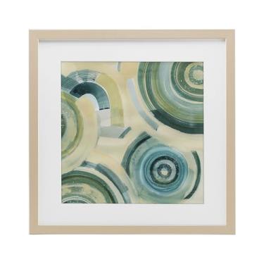 Imagem de Stupell Industries Impressão emoldurada de bétula redonda Passiflora Fractals Design sob vidro por Grace Popp, 33 x 33