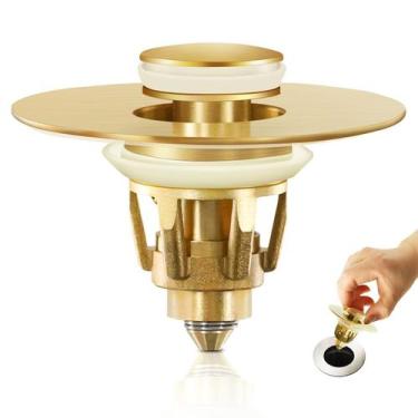 Imagem de Tampa de pia de banheiro QYHNYJF Gold Matte Brushed
