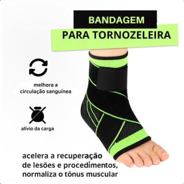 Imagem de Tornozeleira Ortopédica Compressão Ajustável Para Proteção - LIPPIN