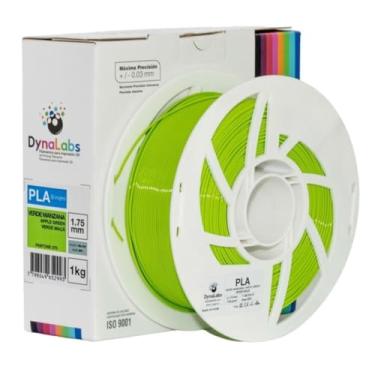 Imagem de Filamento Impressora 3d Pla Dynalabs 1.75mm 1kg Cor Verde Maçã