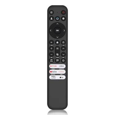 Imagem de Substituição para controle remoto TCL-Google-TV, para TCL-Roku-TV, compatível com Smart TV FHD HDR LED QLED 4K UHD (sem voz)