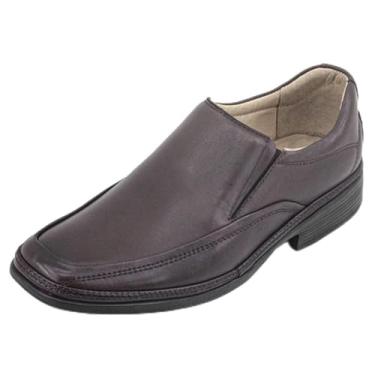 Imagem de Sapato Masculino Social Pierrô anatômico ultraconforto couro legítimo cor café Tamanho:42;Gênero:Masculino;Cor:Marrom