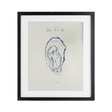 Imagem de Stupell Industries Filles De La Mer Impressão emoldurada preta Oyster sob vidro design por 1x, 21 x 17