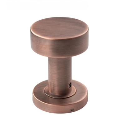 Imagem de Maçanetas para portas internas sem fechadura, formato de tubo, cobre escovado e cromado, opções de cores, maçaneta de aç