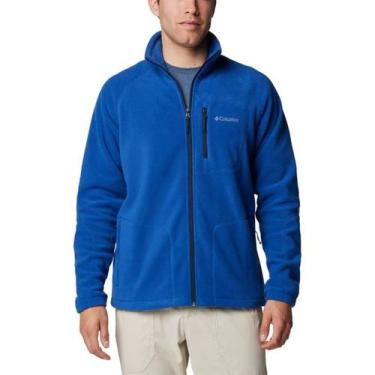 Imagem de Jaqueta Fleece Columbia Masculina Fast Trek II Gola Alta Azul, GG, Azu