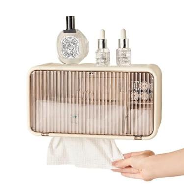 Imagem de Porta Papel Higienico de Parede Porta Papel HigiêNico Sem Furos Caixa de LençOs de Armazenamento