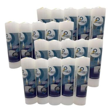 Imagem de Velas Votivas Brancas, 210g, 7 Dias de Duração, 100% Parafina, 10 ou 20 Unidades (20)