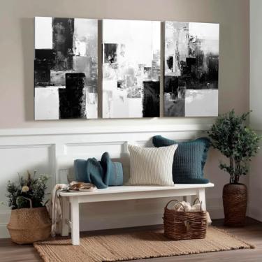 Imagem de Kit 3 Quadros Decorativos Canvas, Arte Para Quarto, Sala, Corredor, 50x70cm, Abstrato