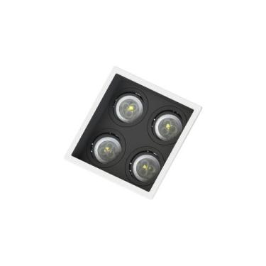 Imagem de Spot de Embutir Recuado Save Energy para 4 Lâmpadas MR11 GU10 Bivolt, 