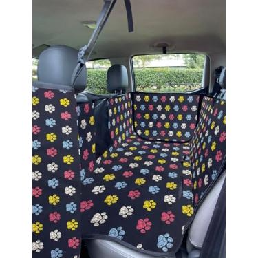 Imagem de Capa Protetora Impermeável Banco Carro Pet Cão Gato (Pata Marinho)