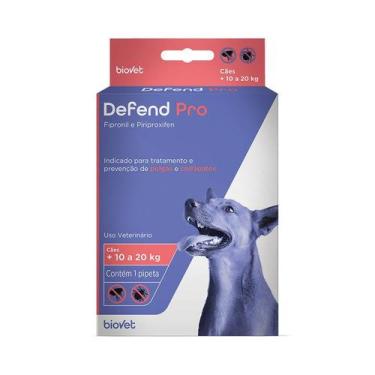 Imagem de Antipulgas e Carrapatos Defend Pro para Cães de 10 kg a 20 kg com 1 Pi