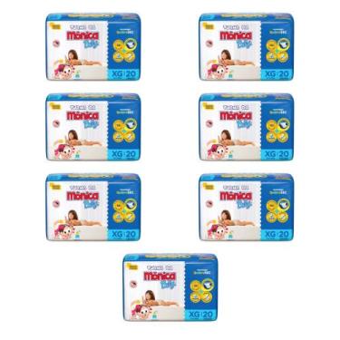 Imagem de Kit Fralda Turma da Mônica Baby Jumbo  - Tam XG - 140 Fraldas - ATACAD