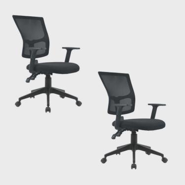 Imagem de Kit 2 Cadeiras para Escritório Diretor com Nr17 Londres