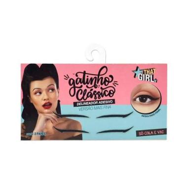Imagem de Delineador Adesivo That Girl Gatinho Clássico 2 Pares