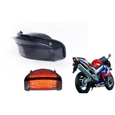 Imagem de Adequado para Honda 2000-20001 CBR900RR- CBR929RR Fireblade; lanterna traseira de freio LED + luz indicadora de seta integrada; 33702-MCJ-671 (moke, 2. lanterna traseira de LED sequencial + sequencial