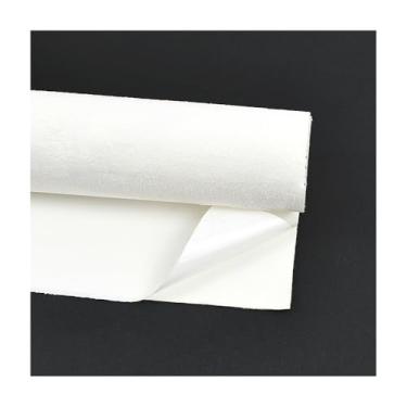 Imagem de Tecido De Camurça Autoadesivo 1 Peça - Reutilizável, Fácil De Cortar Para Painel De Porta De Carro, Projetos "faça Você Mesmo", 18 Cores E 7 Tamanhos (20x30cm-100x145cm)(White,50x100cm)