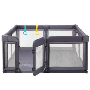Imagem de Baby Playpen Cholena Large Play Yard com porta 200x180cm cinza