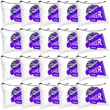 Imagem de Bolsa de maquiagem Cosblank Cheer Teams Canvas Purple (20 unidades)