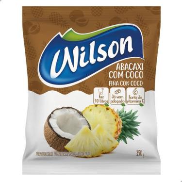 Imagem de Refresco Suco em Pó Wilson Sabor Abacaxi e Coco Sachê Unitário 350g Ad