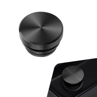 Imagem de Zikefest Tampa do plugue do acendedor de cigarro, à prova de poeira e à prova d'água, tampa do soquete do isqueiro do carro, peças de substituição de plugue de isqueiro automotivo de alumínio (preto)