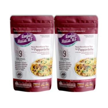 Imagem de Macarrão Pappardelle Konjac Massa MF Sem Glúten Vegano 2 Unidades 270g