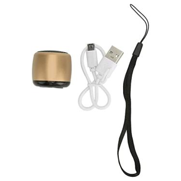 Imagem de Pequeno Alto-falante Sem Fio Compacto Mini Subwoofer Recarregável USB de Metal para Telefone Tablet PC, Compatível Com Qualquer Dispositivo, para Amantes de
