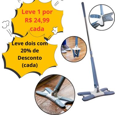 Imagem de Rodo Mop Esfregão Giratório Lava e Seca Fasterr - FST022