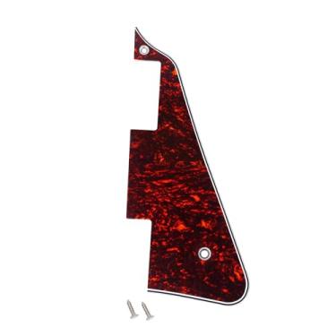 Imagem de Banworks 4 Ply Les Paul Pickguard LP Pickguard placa de arranhão 2 furos para guitarra elétrica Epiphone EPI Les Paul LP JT/HB-06 carapaça de tartaruga vermelha