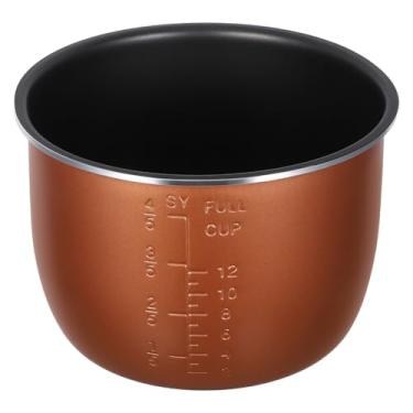 Imagem de Zerodeko Substituição de Panela Interna para Panela de Arroz: Revestimento de Liga de Alumínio de 6l para Panelas Elétricas de Arroz, Acessórios Antiaderentes Fáceis de Limpar para Panela de