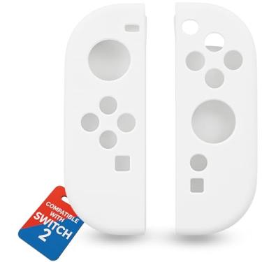 Imagem de MatoSan Capas de silicone – Conjunto de películas protetoras de 2 peças compatíveis com controles Switch 2 – Capa antiderrapante para melhor controle – Acessórios de jogos para controles portáteis