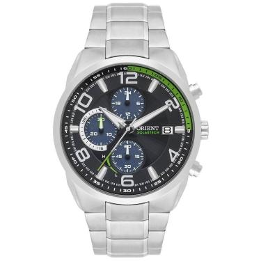 Imagem de Relógio Orient Masculino Solar Cronógrafo Prateado 4,5cm