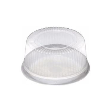 Imagem de Embalagem para Bolo Médio Galvanotek G37 Média Alta Branca C/100 Unidades