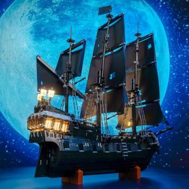 Imagem de BrickBling LED Light Compatible with Lego Icons Captain Jack Sparrow's Pirate Ship, Compatible with Lego Black Pearl 10365-No Model (RC Version Light)