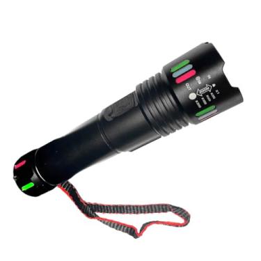 Imagem de Lanterna LED Tática Super Brilho – 2000 Lúmens, 5 Modos, Zoom Ajustável, Recarregável USB, Camping e Emergências